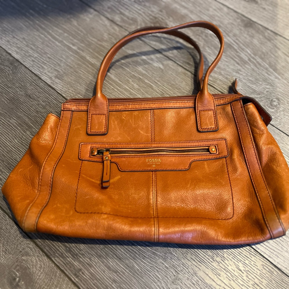 FOSSIL Camel Handbag